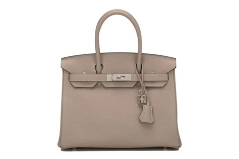 HERMES Togo Birkin 30 Gris Tourterelle 